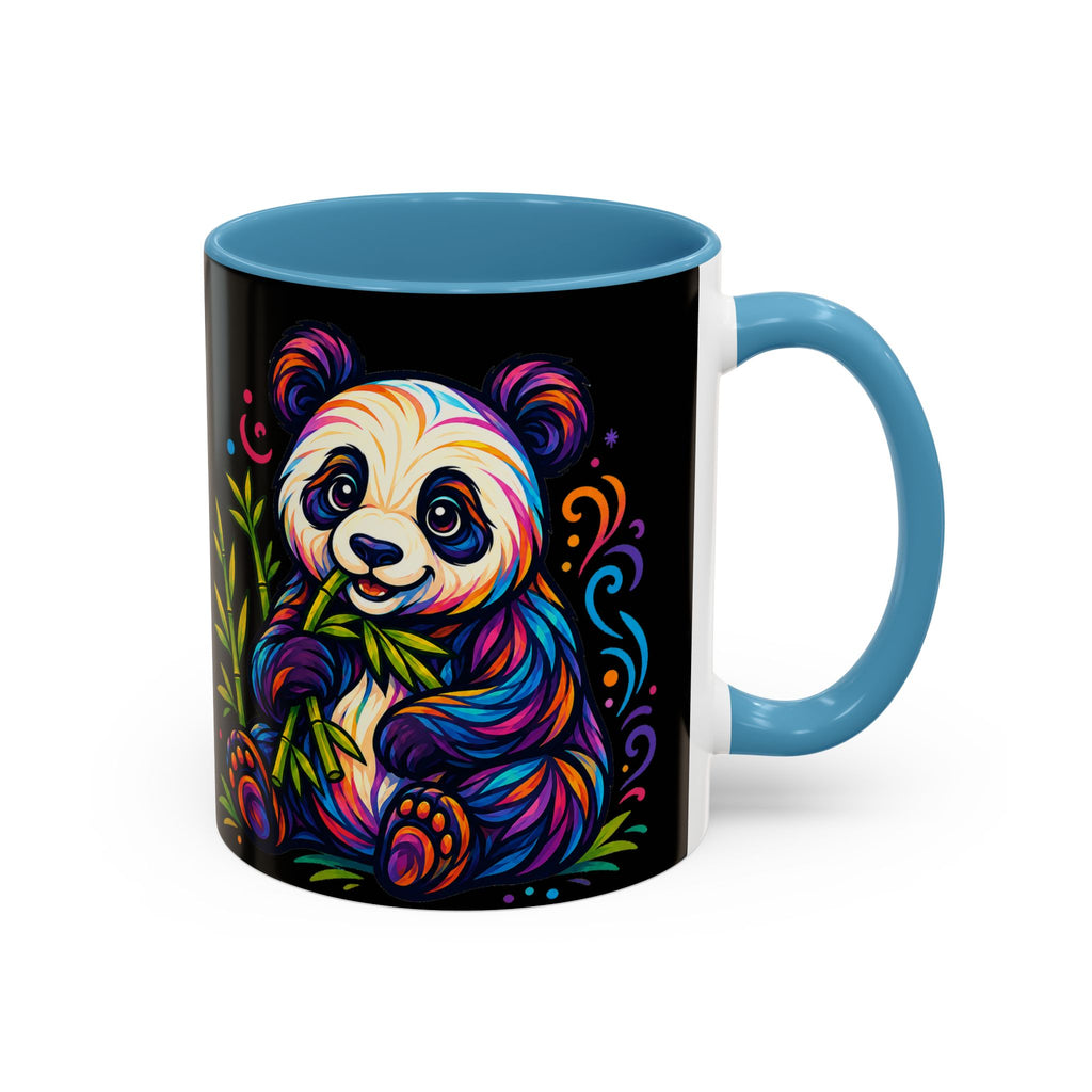 Colorful Panda Coffee Mug — Vibrant Bamboo Accent Mug (11/15oz)