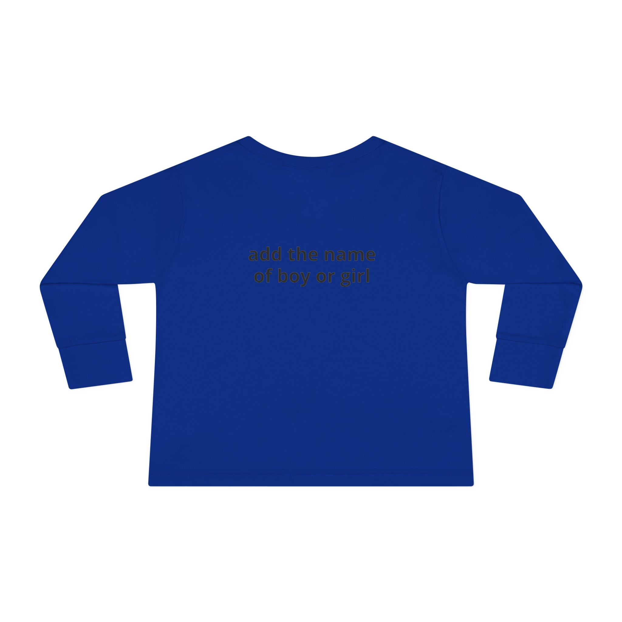 Halloween Toddler Long Sleeve Tee — Cute Dinosaur Ghost "BOO!" Halloween Shirt