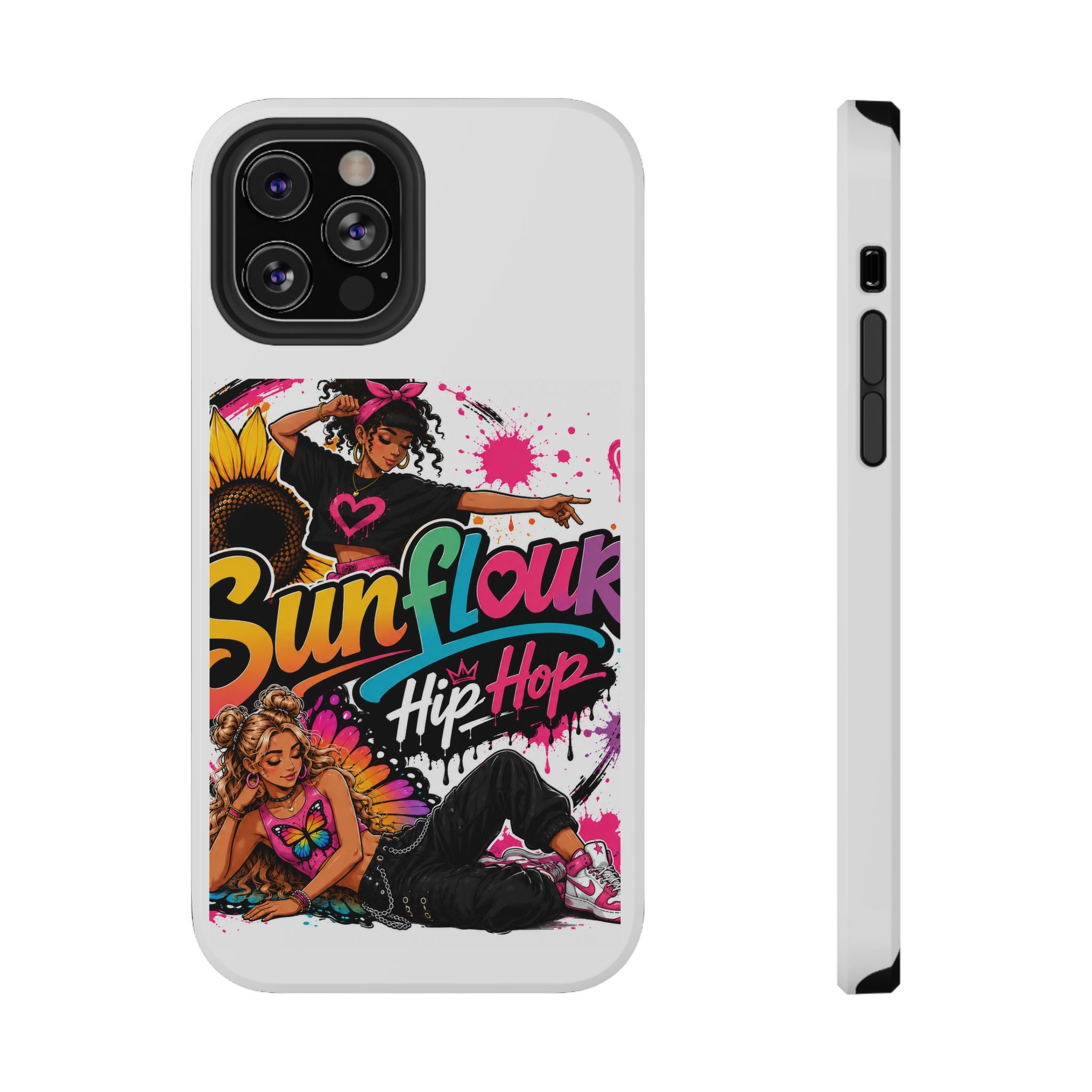 Sunflower Hip Hop Phone Case — Impact-Resistant Protective Case