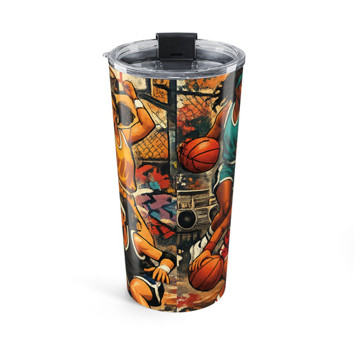 20oz Basketball Players Travel Tumbler – Urban Court Sports Water Bottle