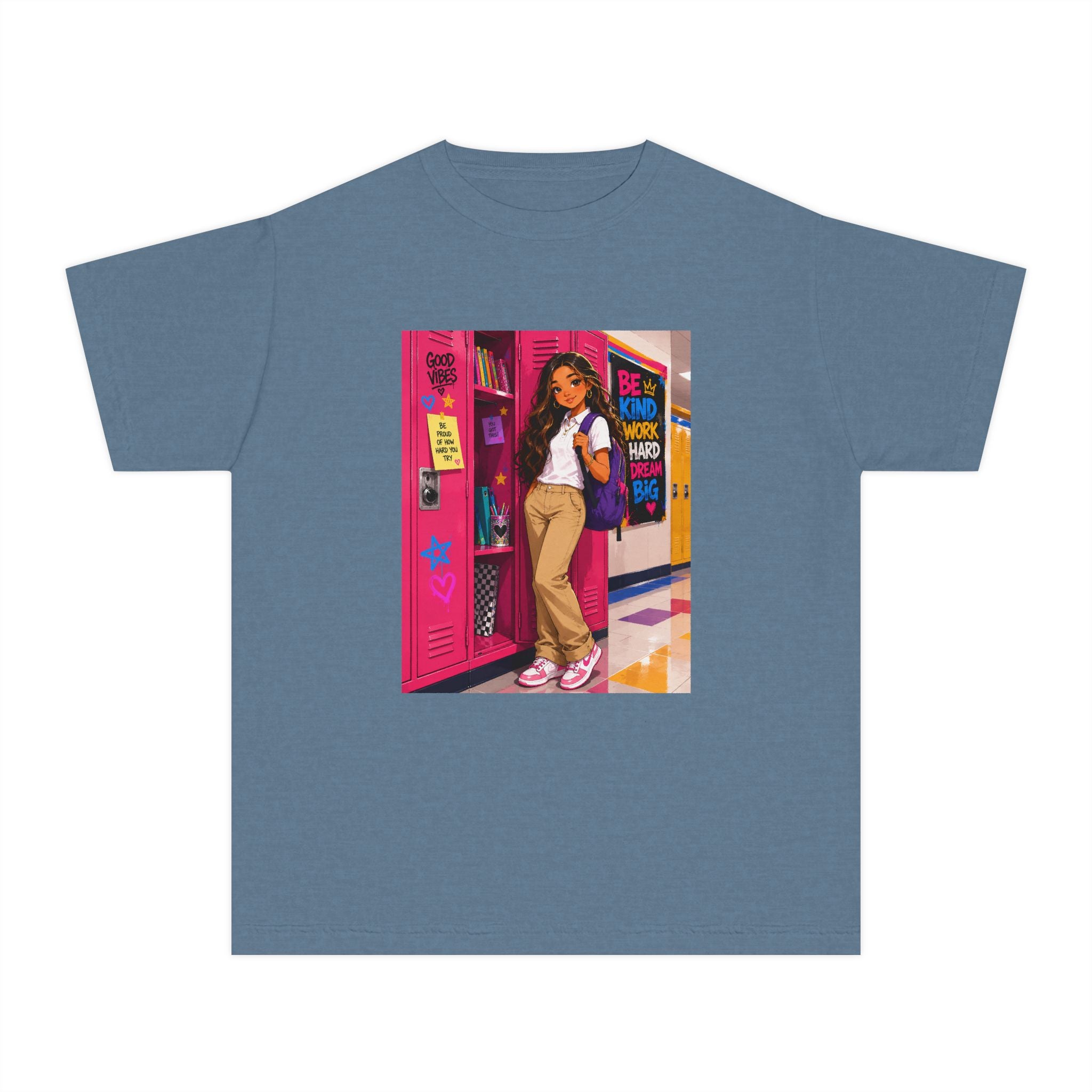 Schoolgirl Locker Youth Tee — Personalized "Olivia" Schoolgirl Locker Graphic Shirt