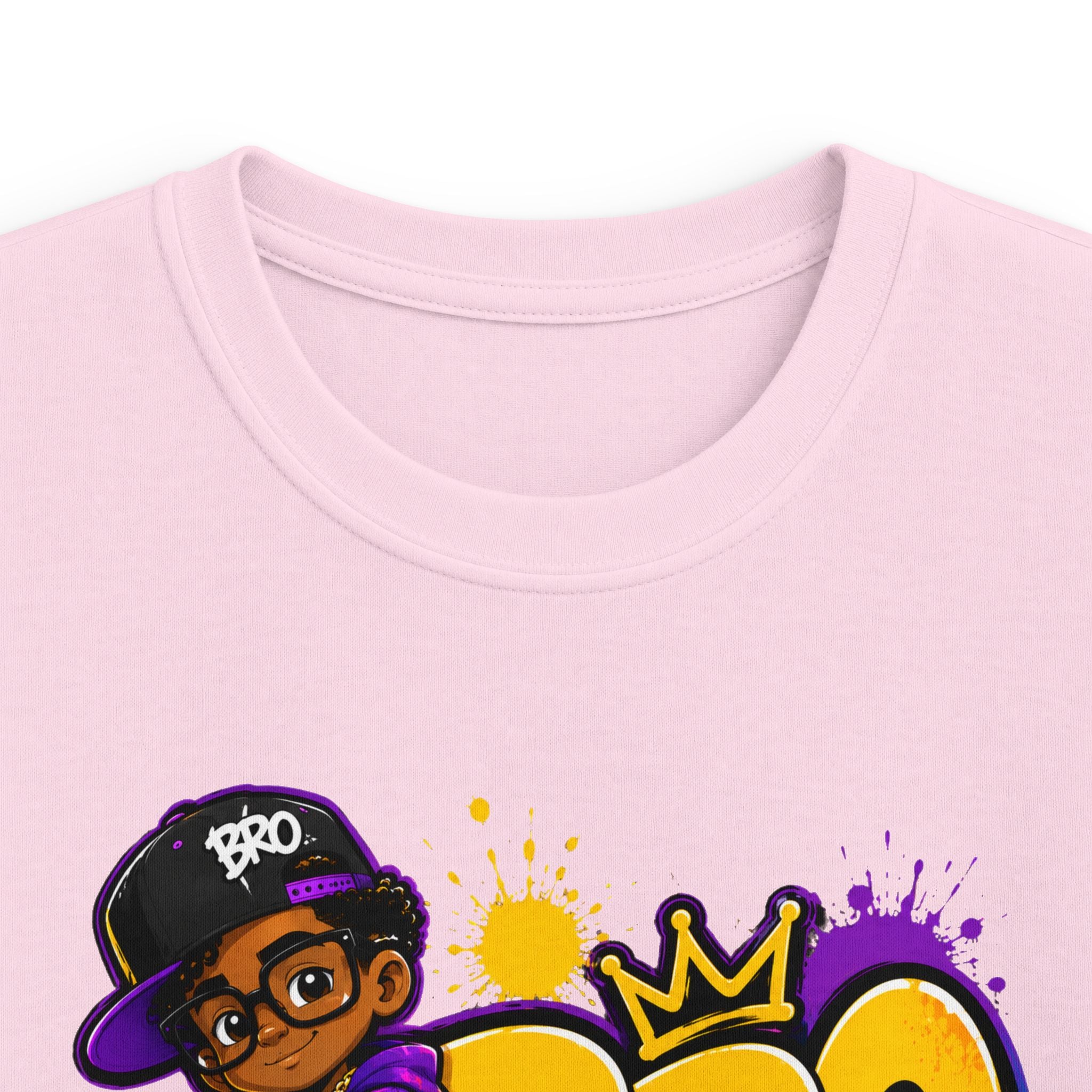 Kids 'BRO' Streetwear Tee — Cool Hip-Hop Skateboard Graphic T-Shirt for Boys