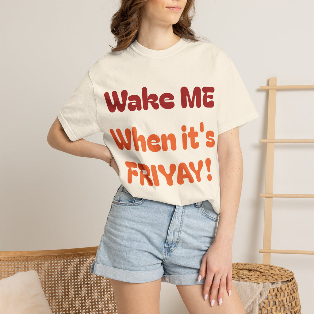 Wake Me When It's Friyay! T-Shirt — 'Midnight Run' Retro Graphic Tee