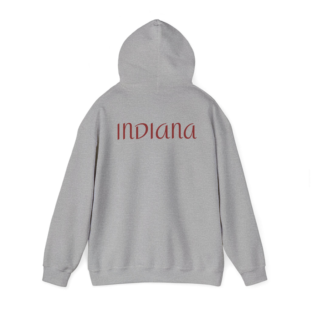 Indiana Eight1Two Hoodie – Minimal Vintage Script College Pullover