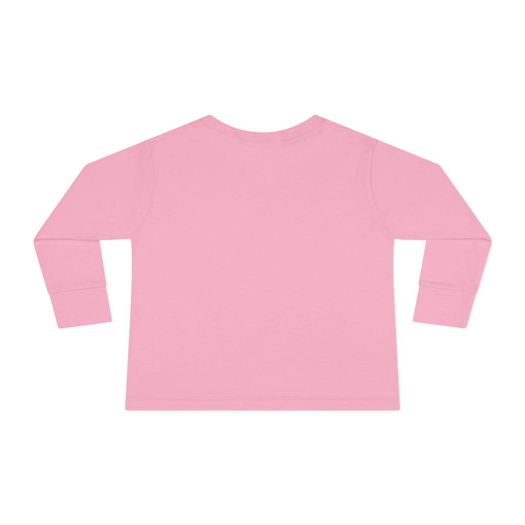 Colorful Hippo Toddler Long Sleeve Tee — Vibrant Jungle Animal Shirt for Kids