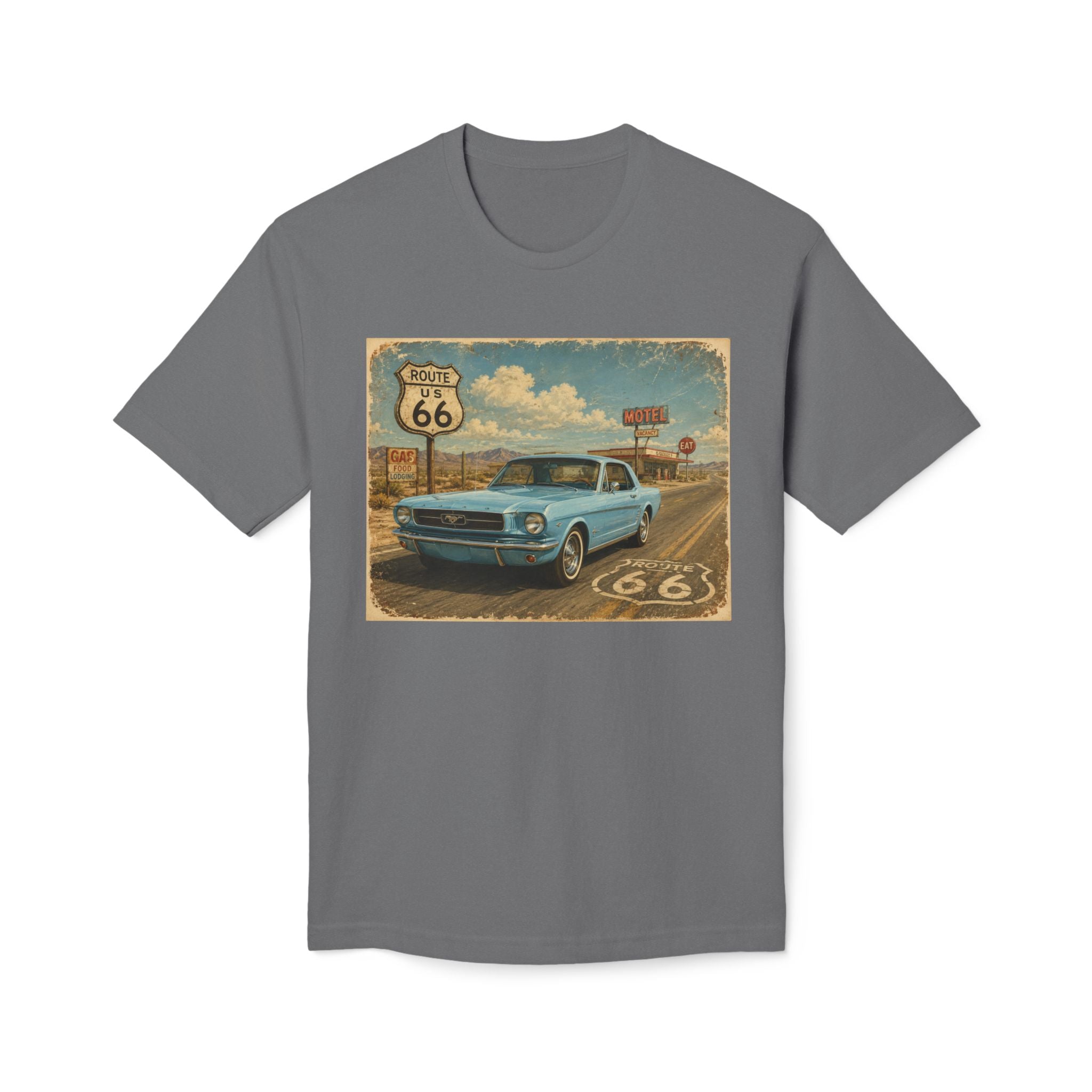 Cruisin' My Way Into 60 T-Shirt — Vintage Route 66 Classic Car Birthday Tee