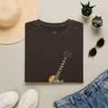 Guitar Illustration T-Shirt — Vintage Les Paul Graphic Tee for Music Lovers