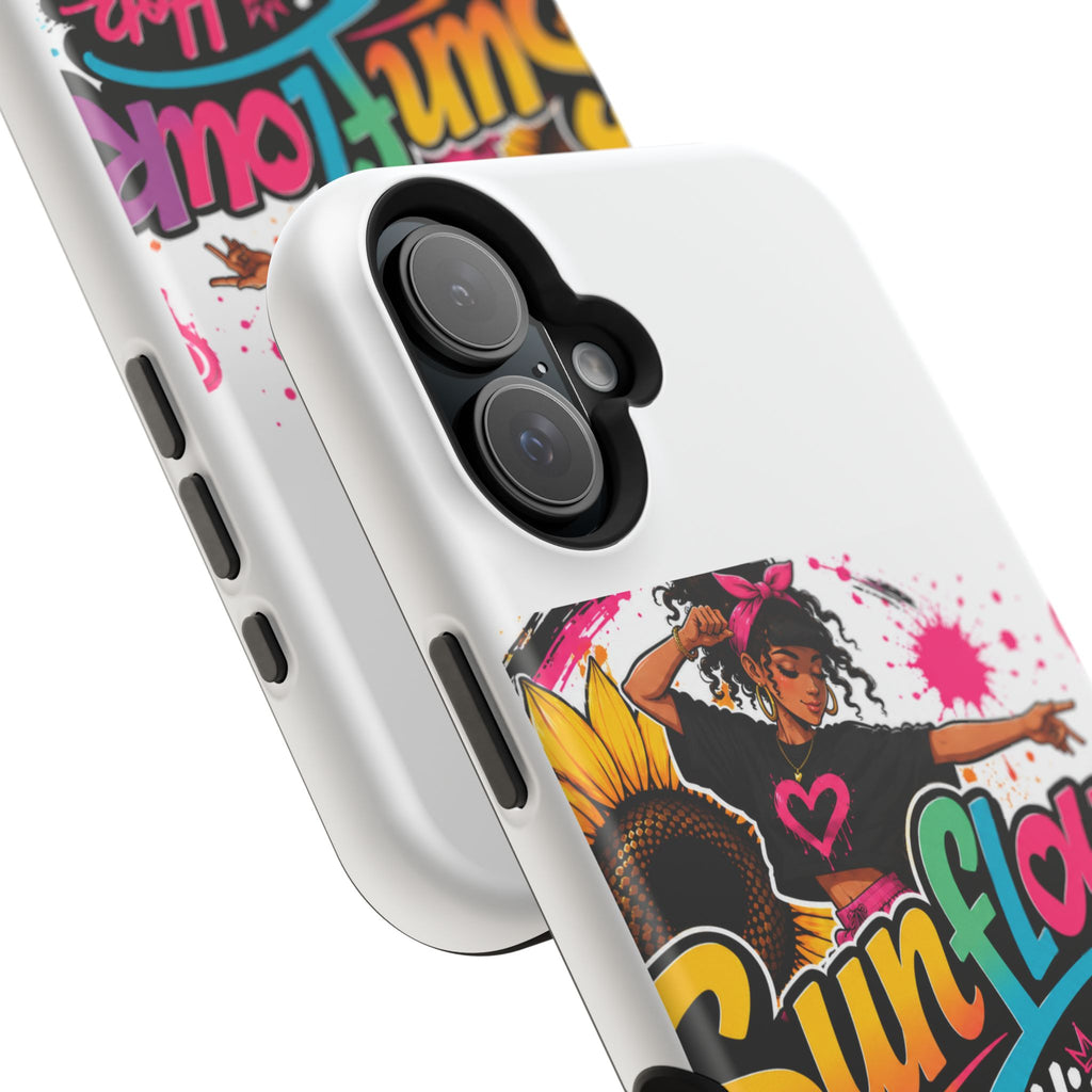 Sunflower Hip Hop Phone Case — Impact-Resistant Protective Case