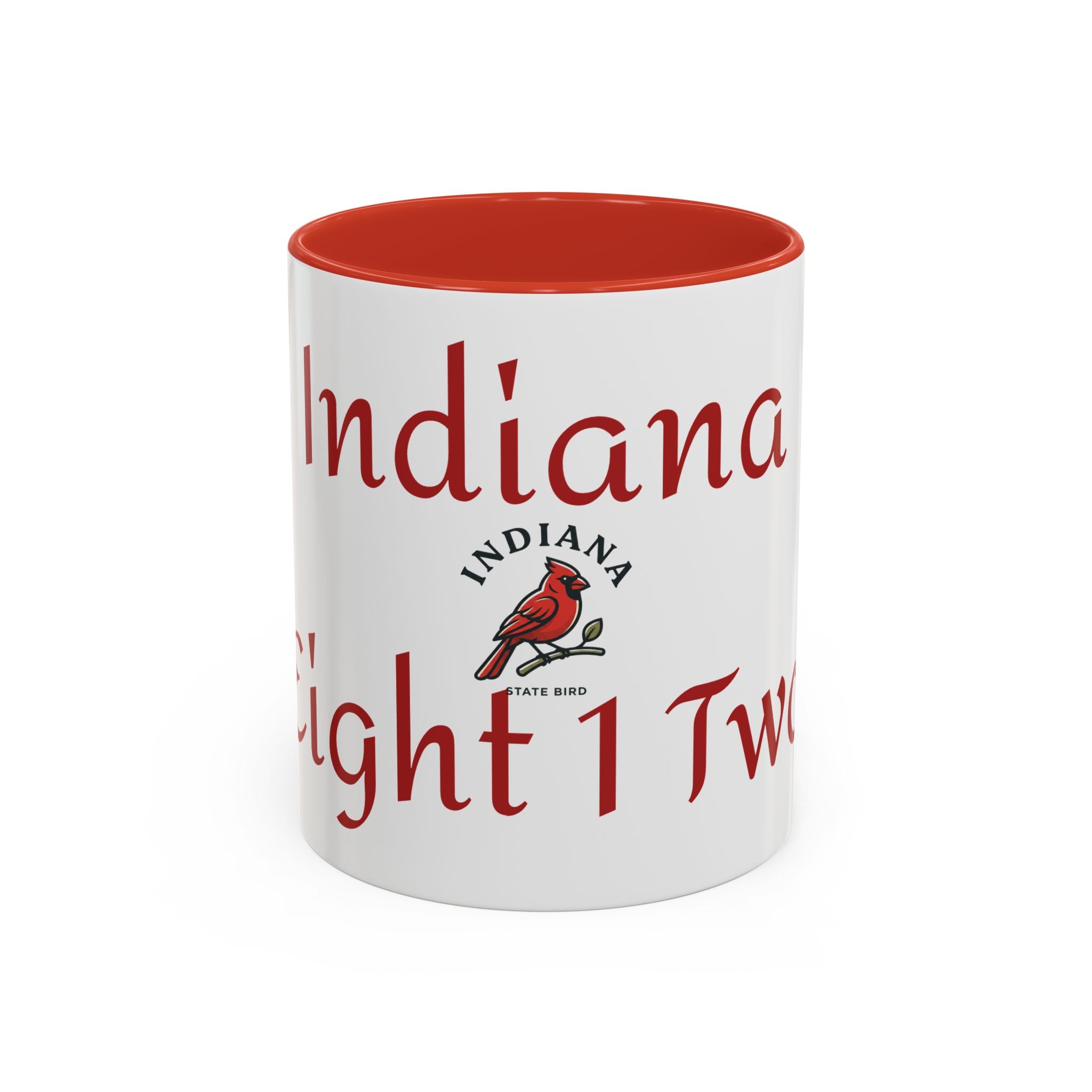 Indiana Cardinal Coffee Mug — State Bird Accent Mug (11/15oz)