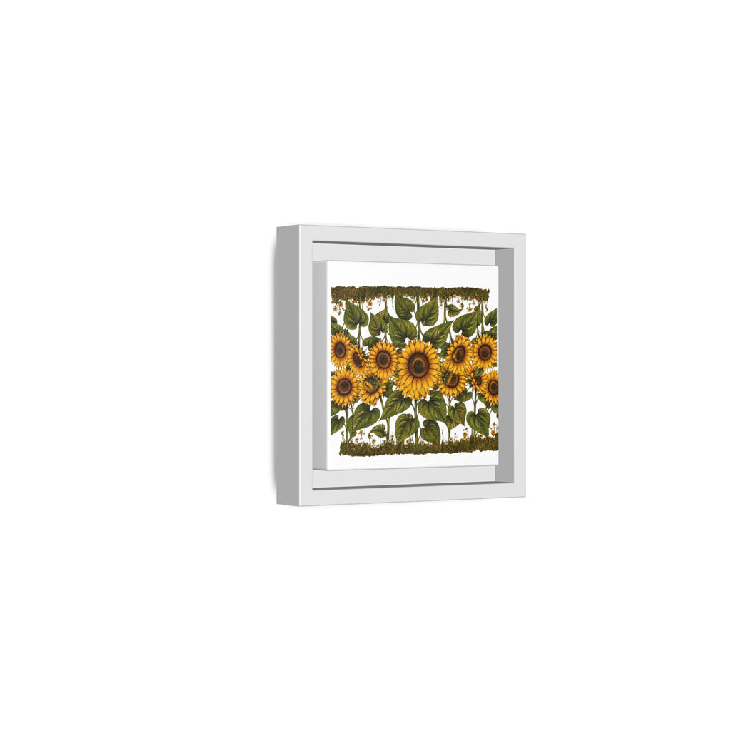 Framed Sunflower Canvas Print — Matte Floral Wall Art