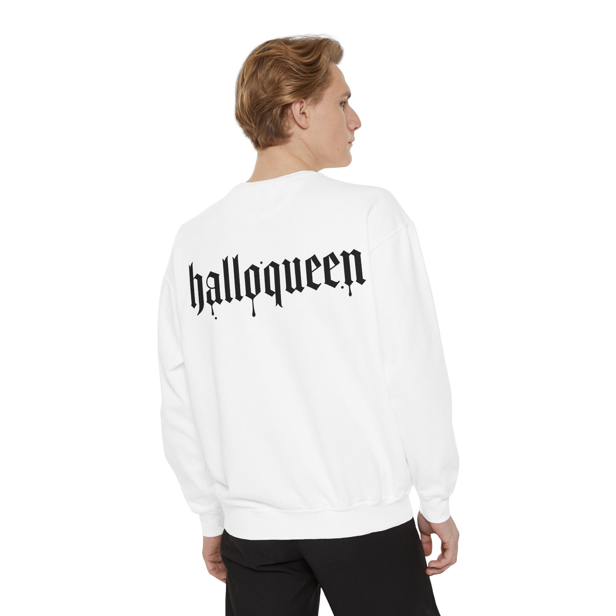 Halloween Sweatshirt — "halloqueen" Ghosts Pullover