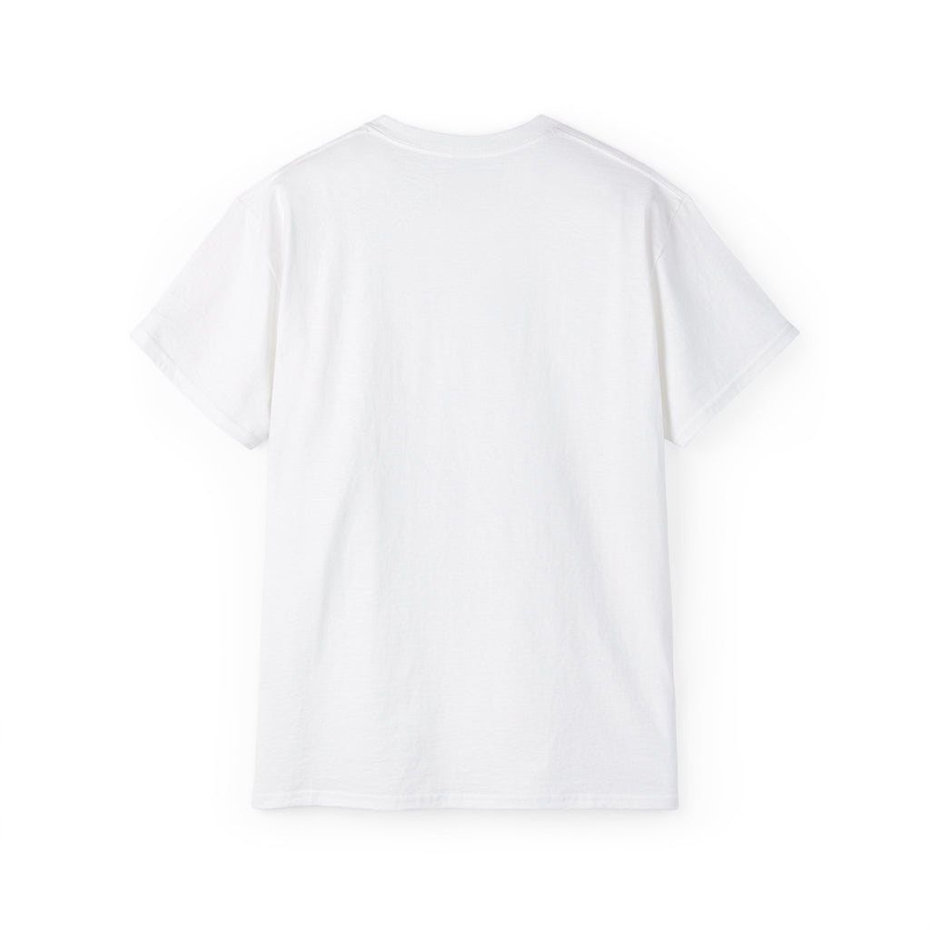 Colorful Sneaker Stack Tee — Graphic Shoe & Backpack Illustration T‑Shirt