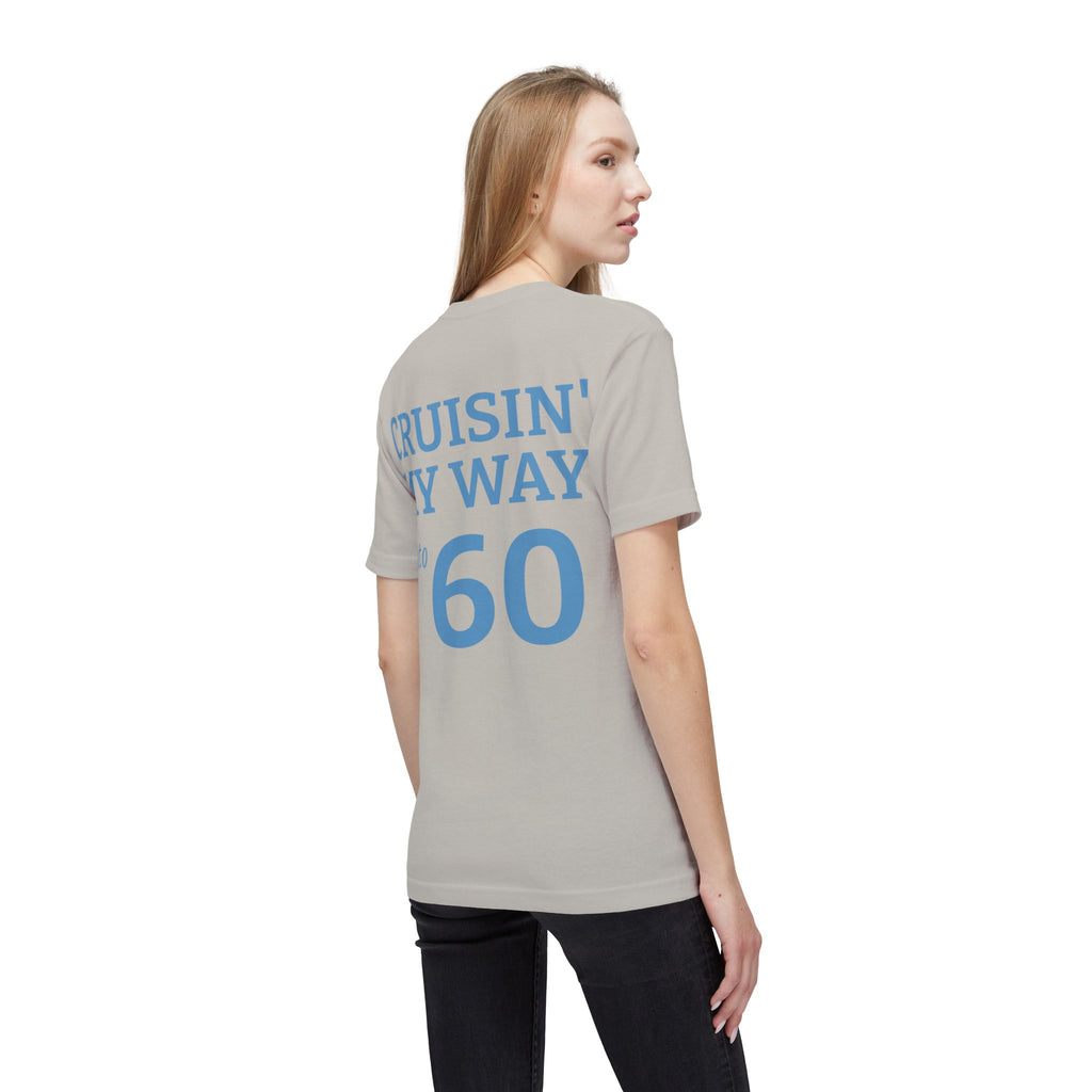 Cruisin' My Way Into 60 T-Shirt — Vintage Route 66 Classic Car Birthday Tee