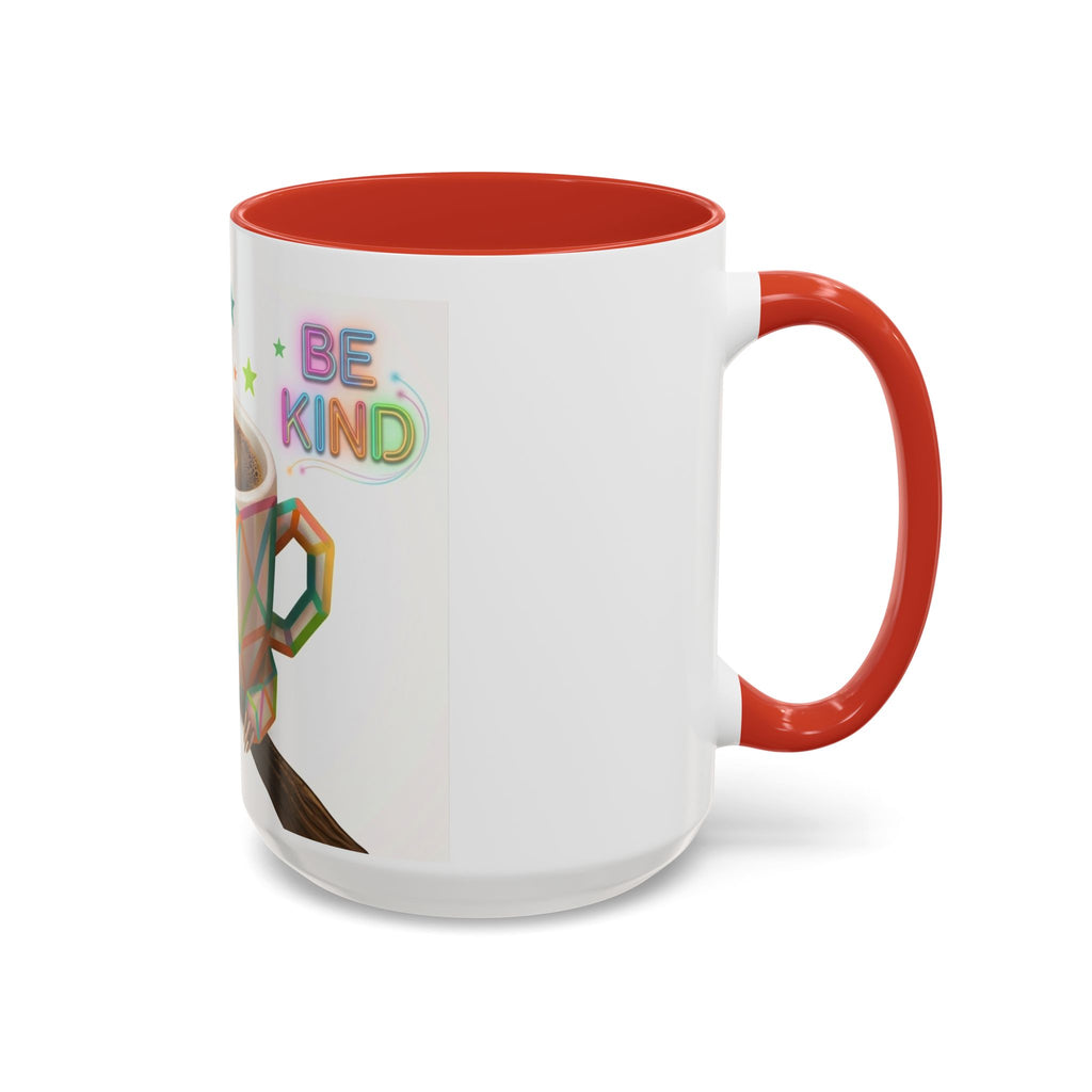 Be Kind Sloth Coffee Mug — Colorful Accent Ceramic Cup (11/15oz)