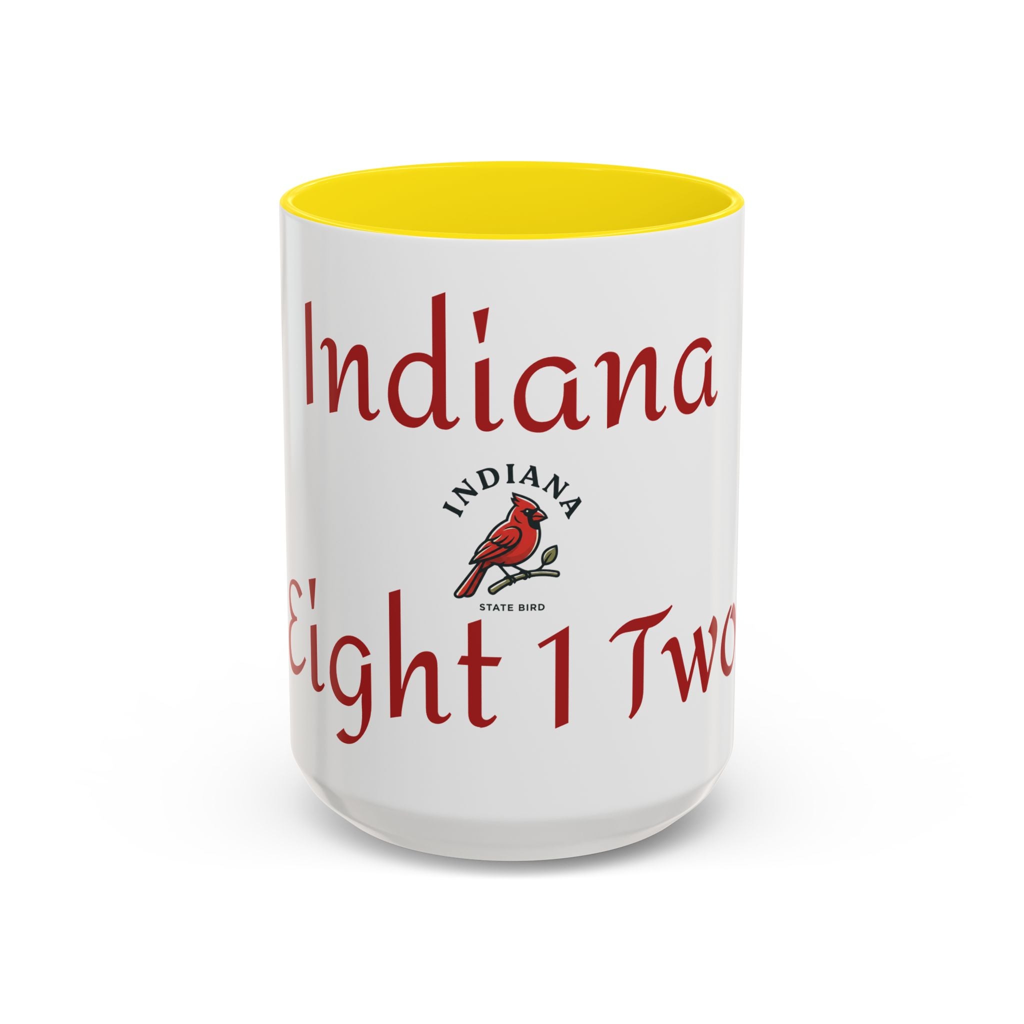 Indiana Cardinal Coffee Mug — State Bird Accent Mug (11/15oz)