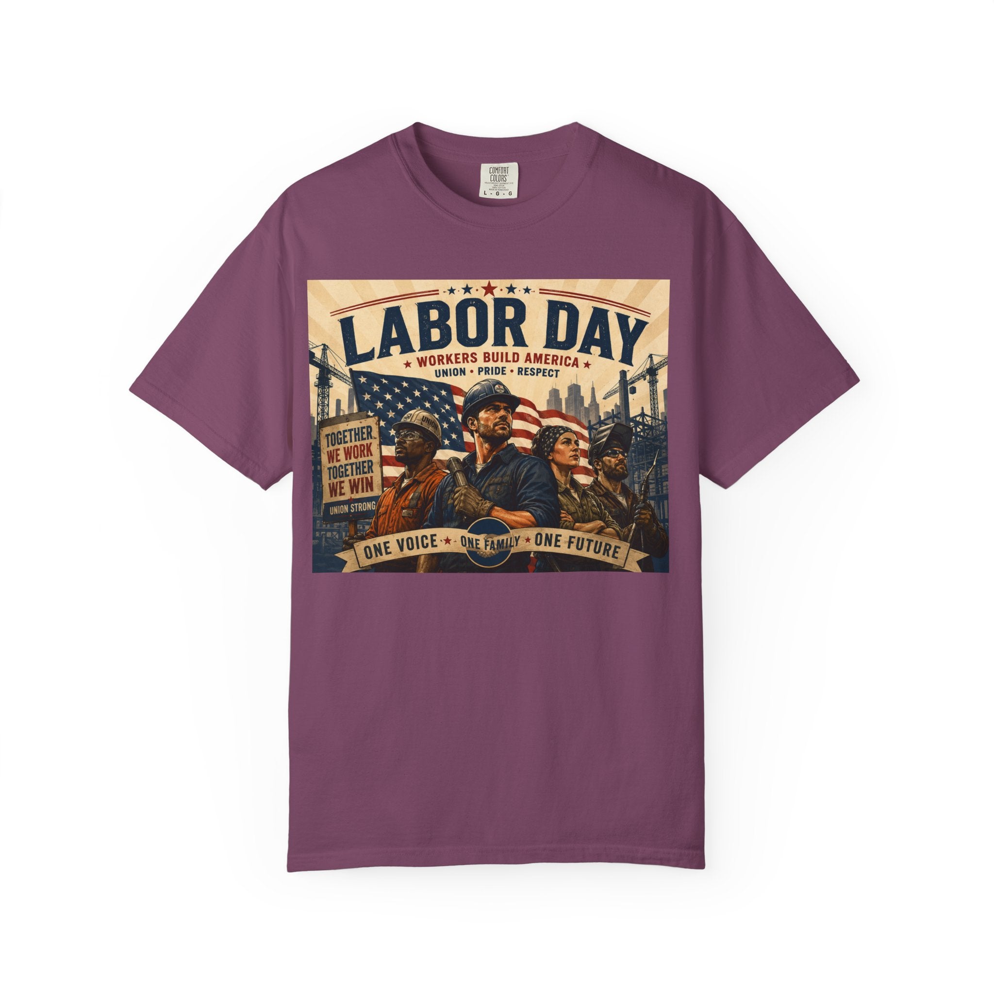 Labor Day T-Shirt — 'Thank a Union' Vintage Patriotic Tee