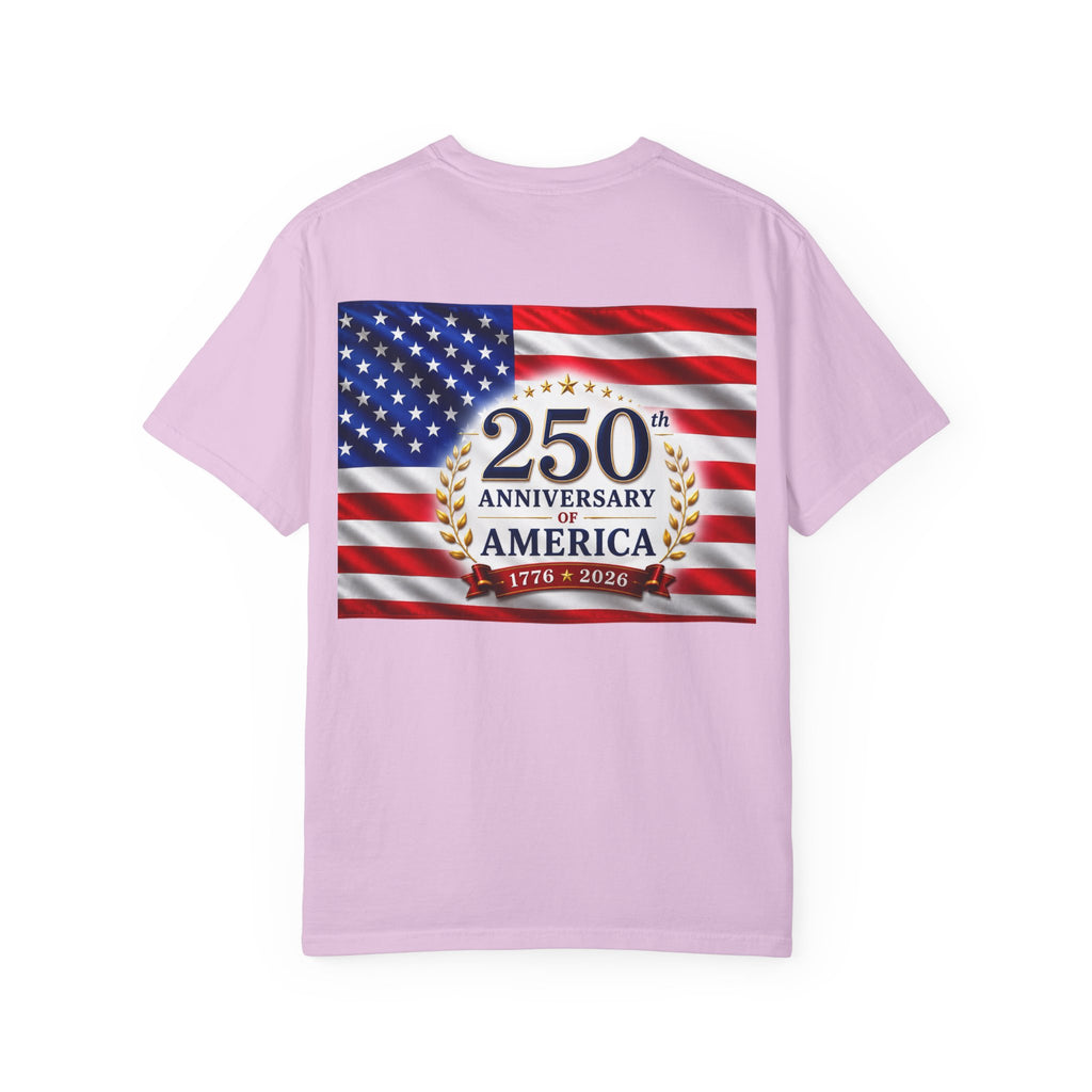 'Merica Peace Sign T-Shirt — 250th Anniversary of America Flag Tee (1776–2026)