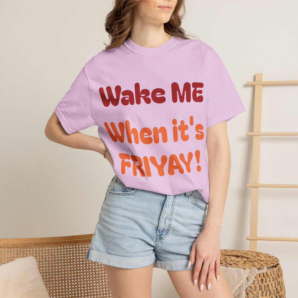 Wake Me When It's Friyay! T-Shirt — 'Midnight Run' Retro Graphic Tee