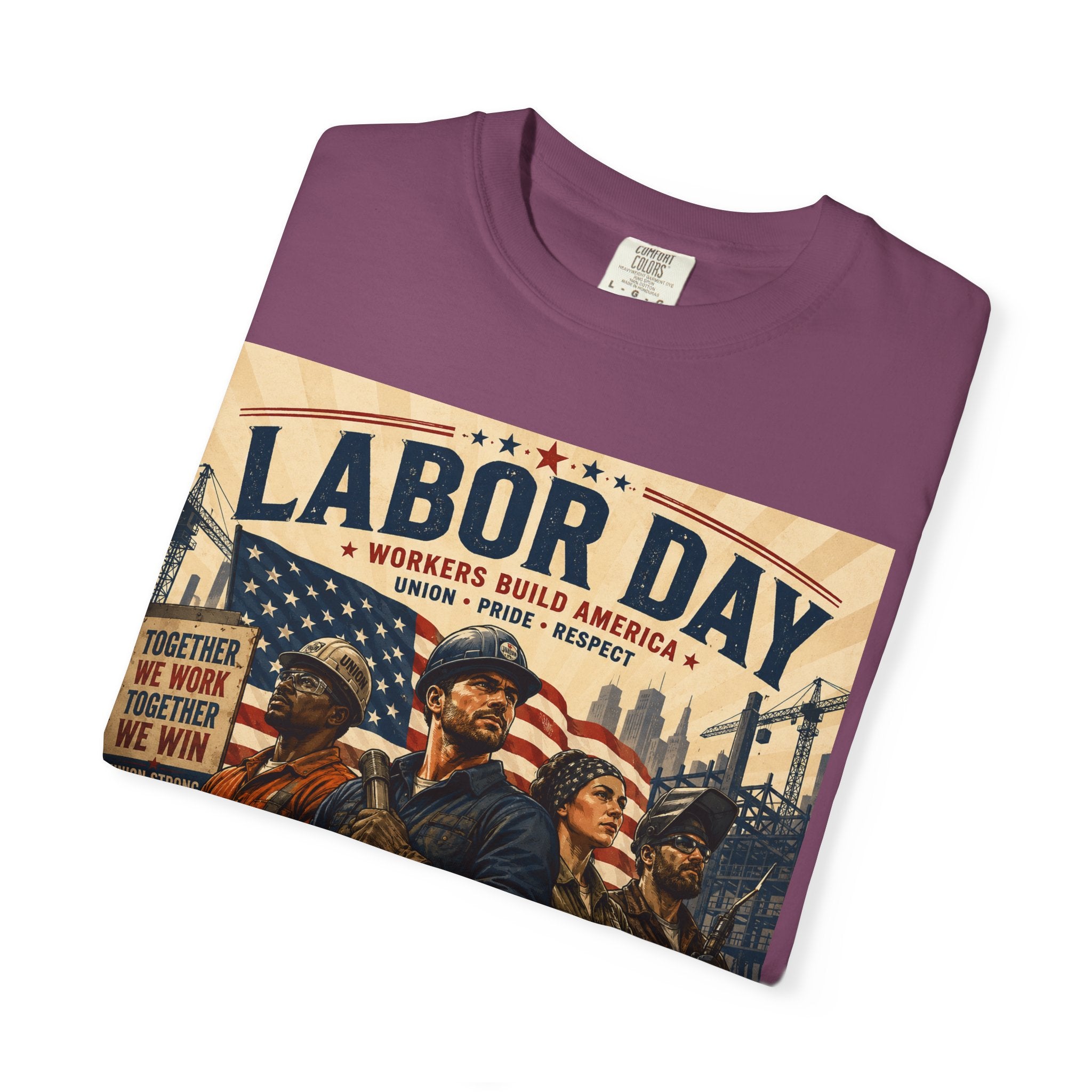 Labor Day T-Shirt — 'Thank a Union' Vintage Patriotic Tee