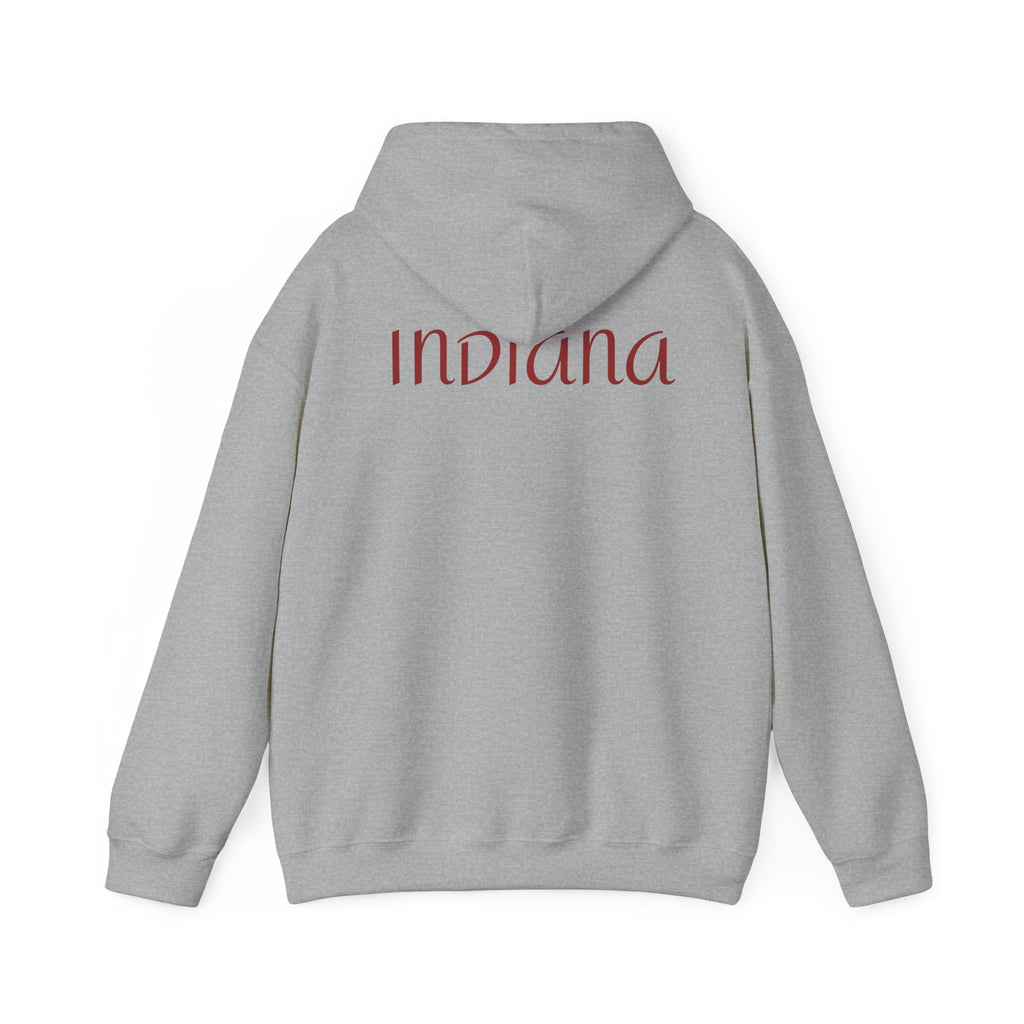 Indiana Eight1Two Hoodie – Minimal Vintage Script College Pullover