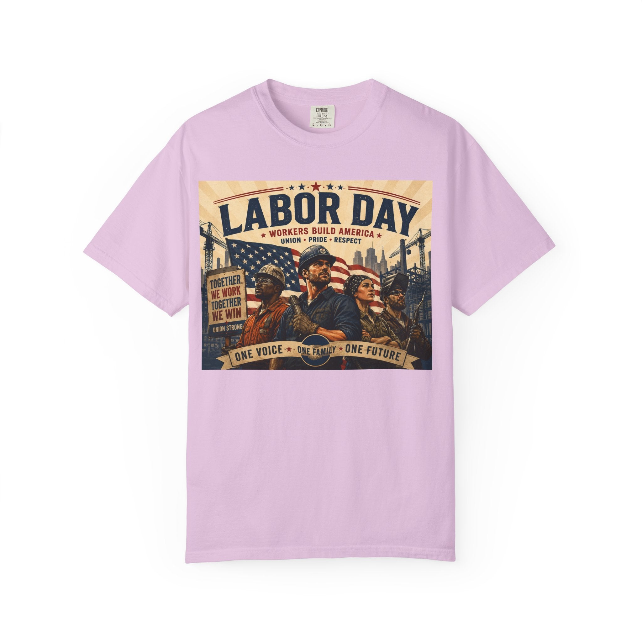 Labor Day T-Shirt — 'Thank a Union' Vintage Patriotic Tee