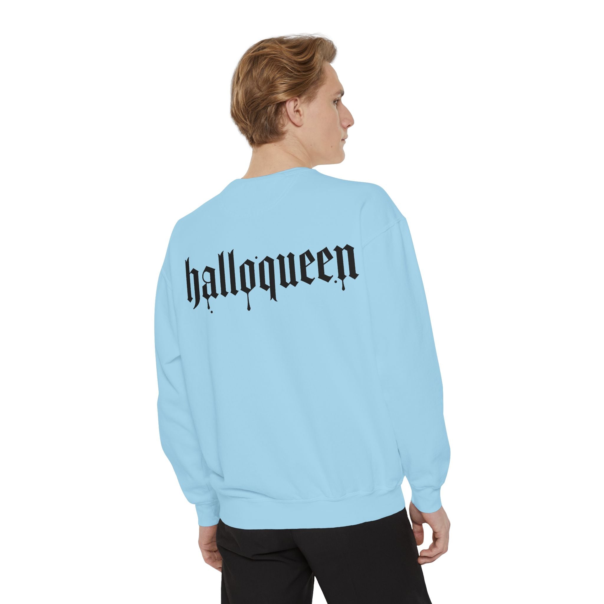 Halloween Sweatshirt — "halloqueen" Ghosts Pullover