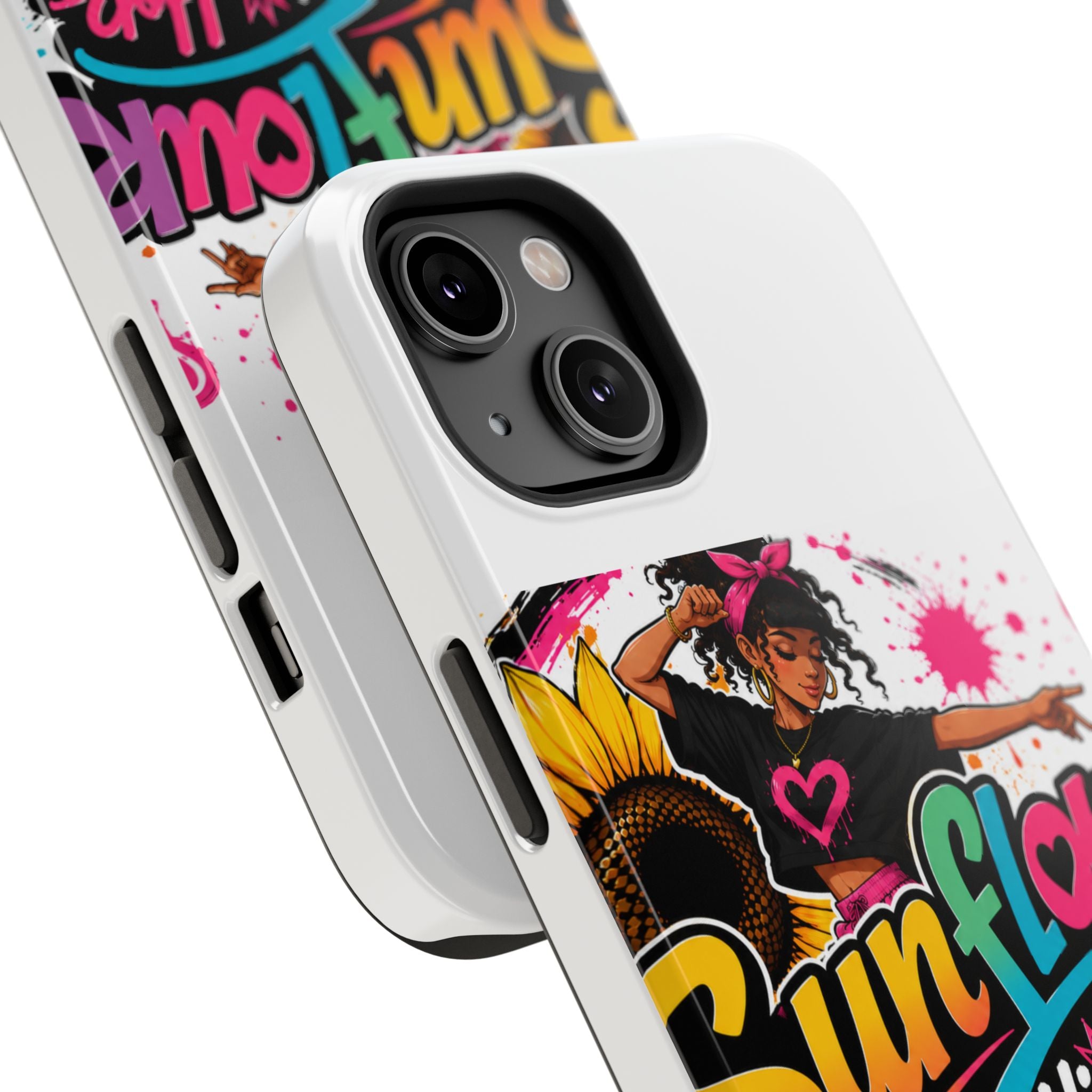 Sunflower Hip Hop Phone Case — Impact-Resistant Protective Case