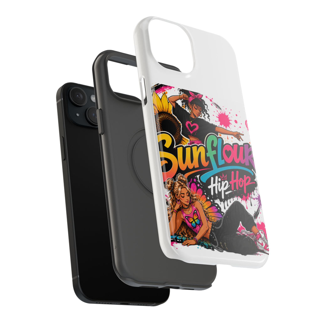 Sunflower Hip Hop Phone Case — Impact-Resistant Protective Case