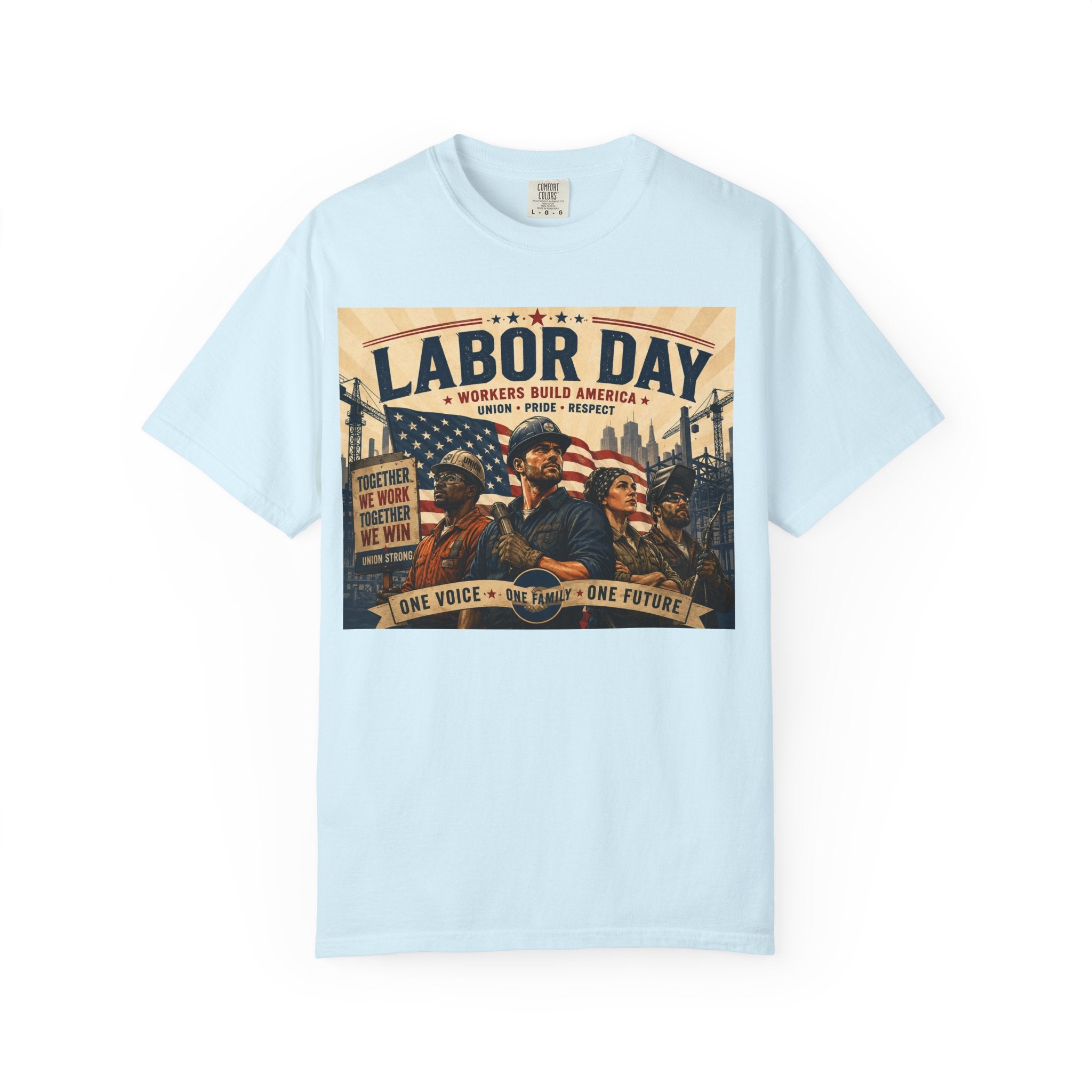 Labor Day T-Shirt — 'Thank a Union' Vintage Patriotic Tee