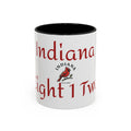 Indiana Cardinal Coffee Mug — State Bird Accent Mug (11/15oz)