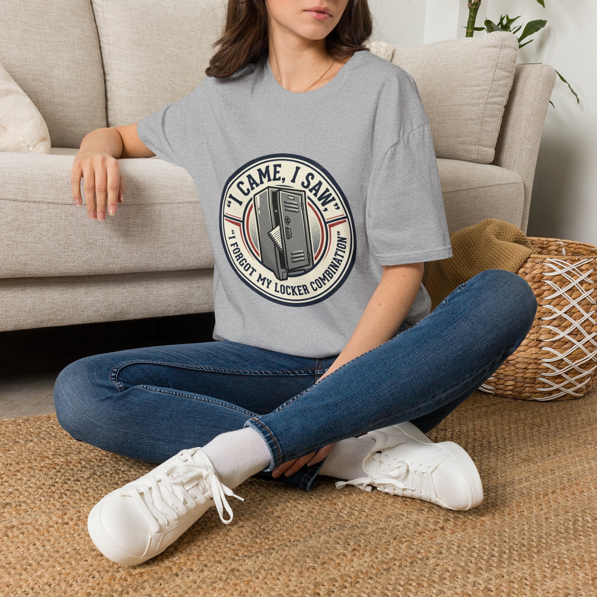 Locker Community T‑Shirt — “I Came, I Saw, I Tidied My Locker” Vintage Locker Room Tee