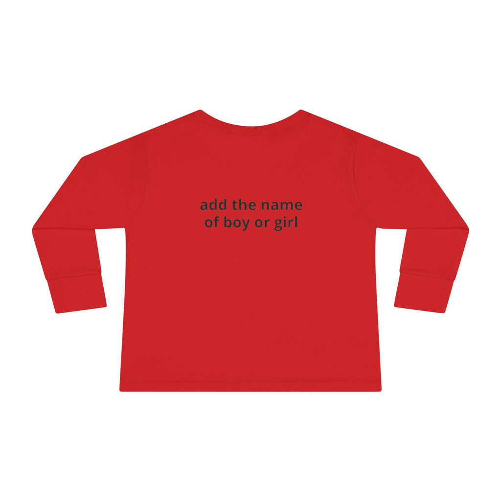 Halloween Toddler Long Sleeve Tee — Cute Dinosaur Ghost "BOO!" Halloween Shirt