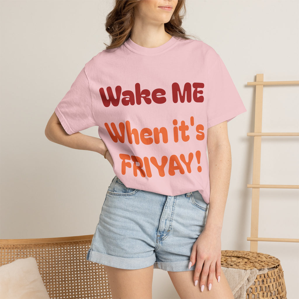 Wake Me When It's Friyay! T-Shirt — 'Midnight Run' Retro Graphic Tee