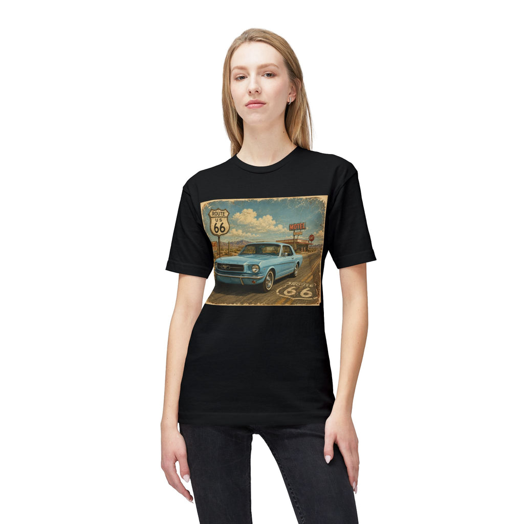 Cruisin' My Way Into 60 T-Shirt — Vintage Route 66 Classic Car Birthday Tee