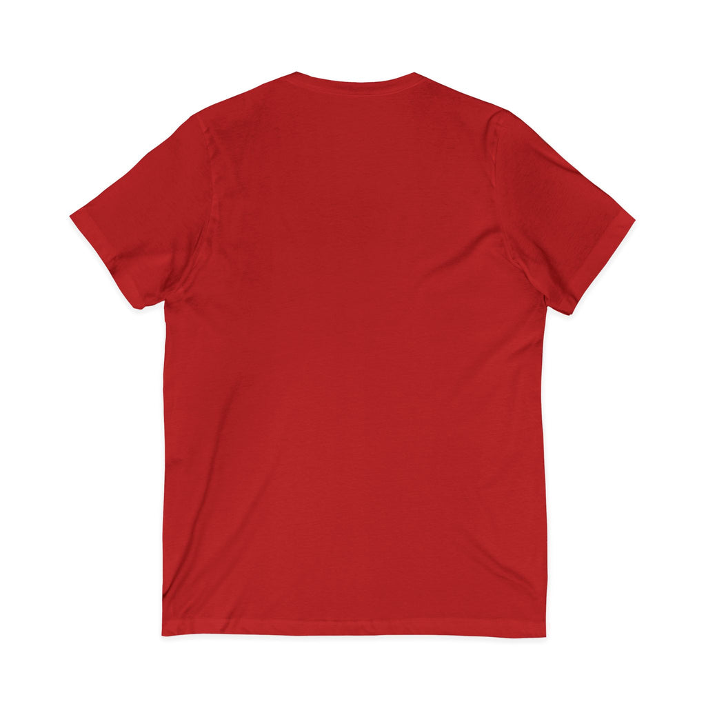 Colorful Donkey V-Neck Tee — Whimsical Farm Animal Graphic Shirt
