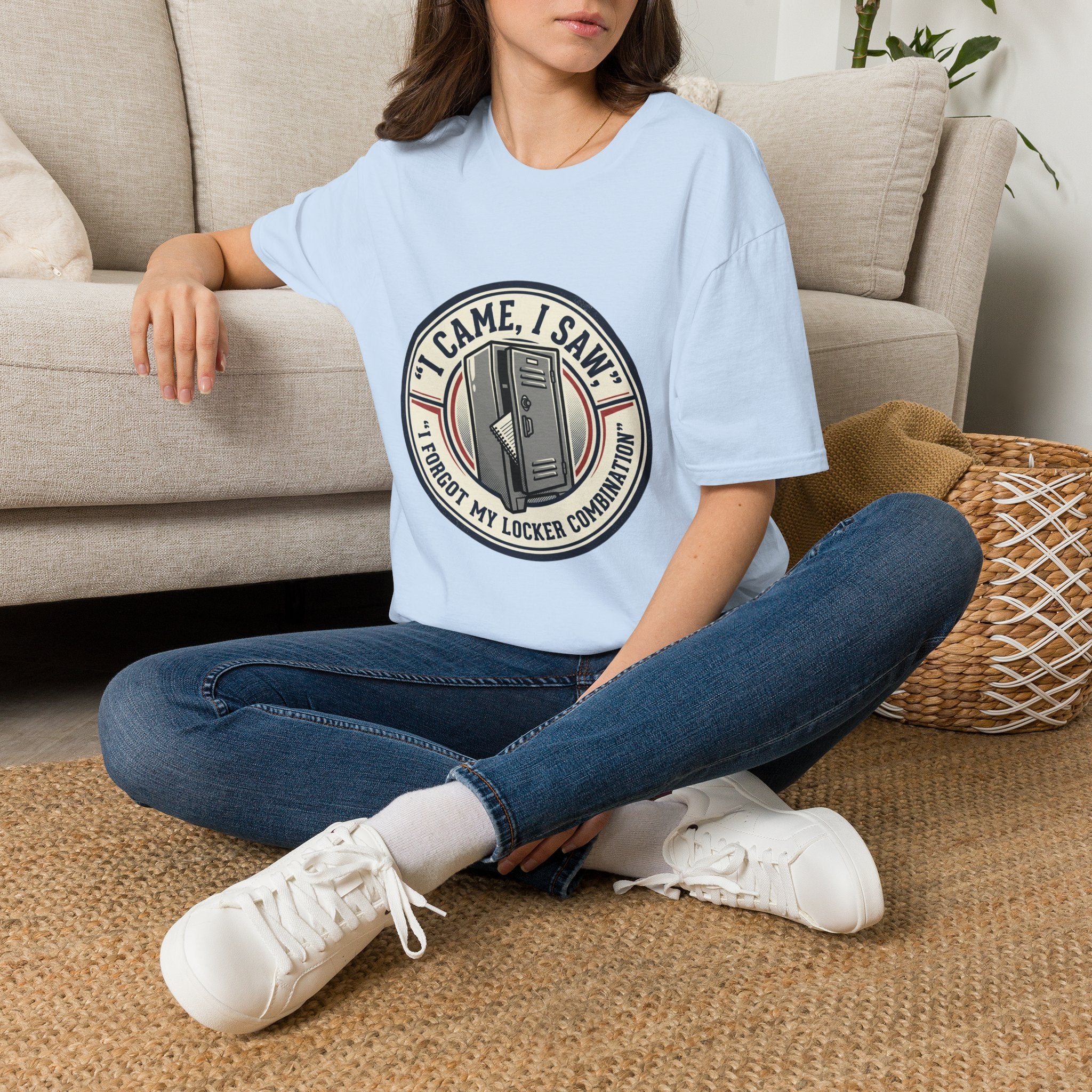 Locker Community T‑Shirt — “I Came, I Saw, I Tidied My Locker” Vintage Locker Room Tee