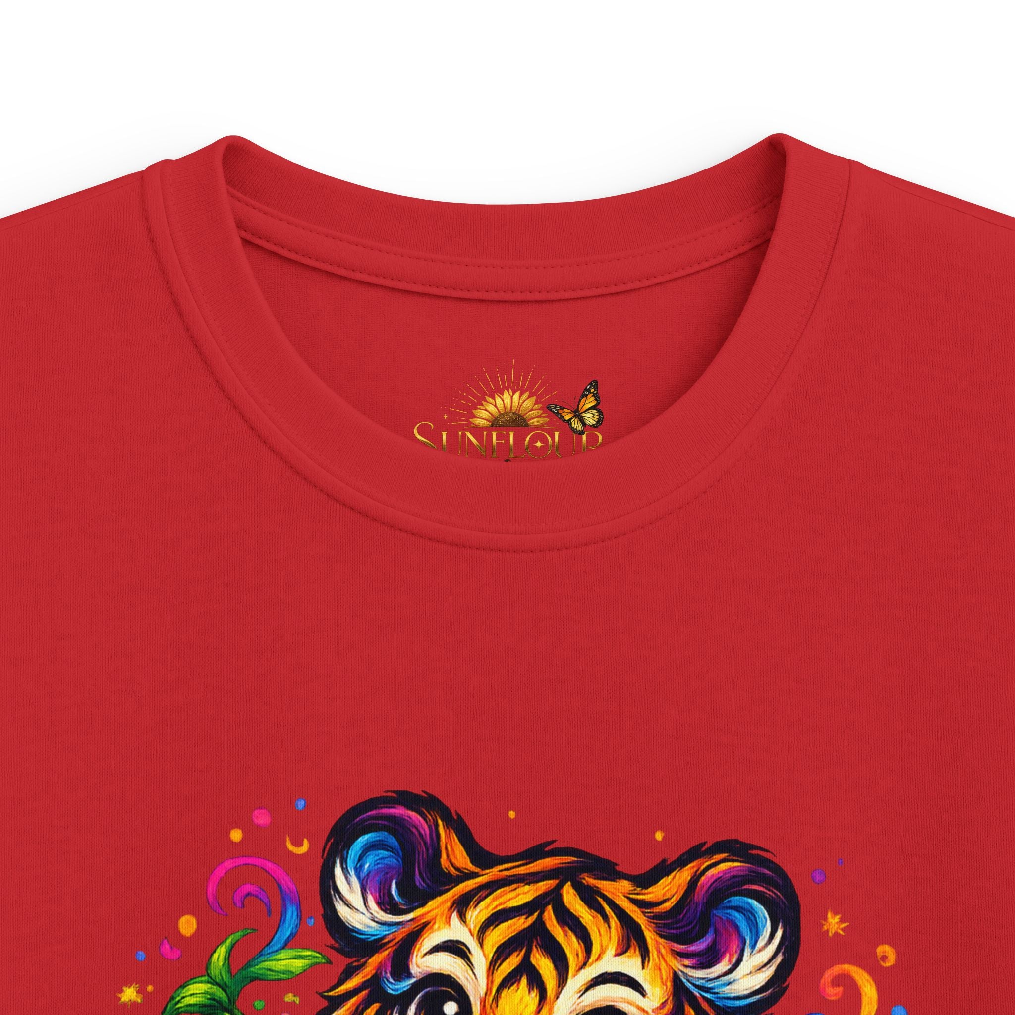 Kids Tee — Colorful Playful Tiger Cub Graphic Shirt