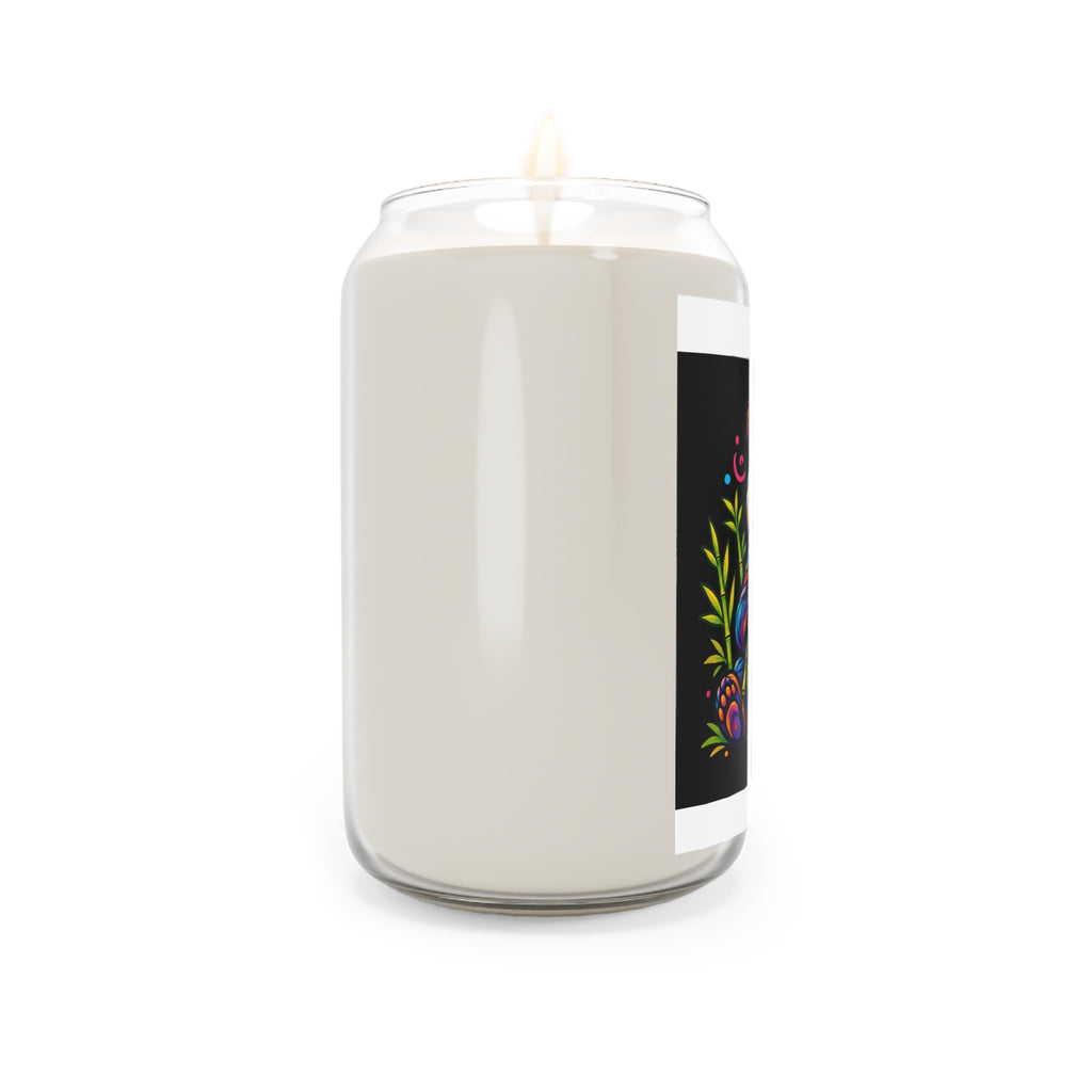 Panda Soy Candle — Colorful Bamboo Scented 13.75oz Jar