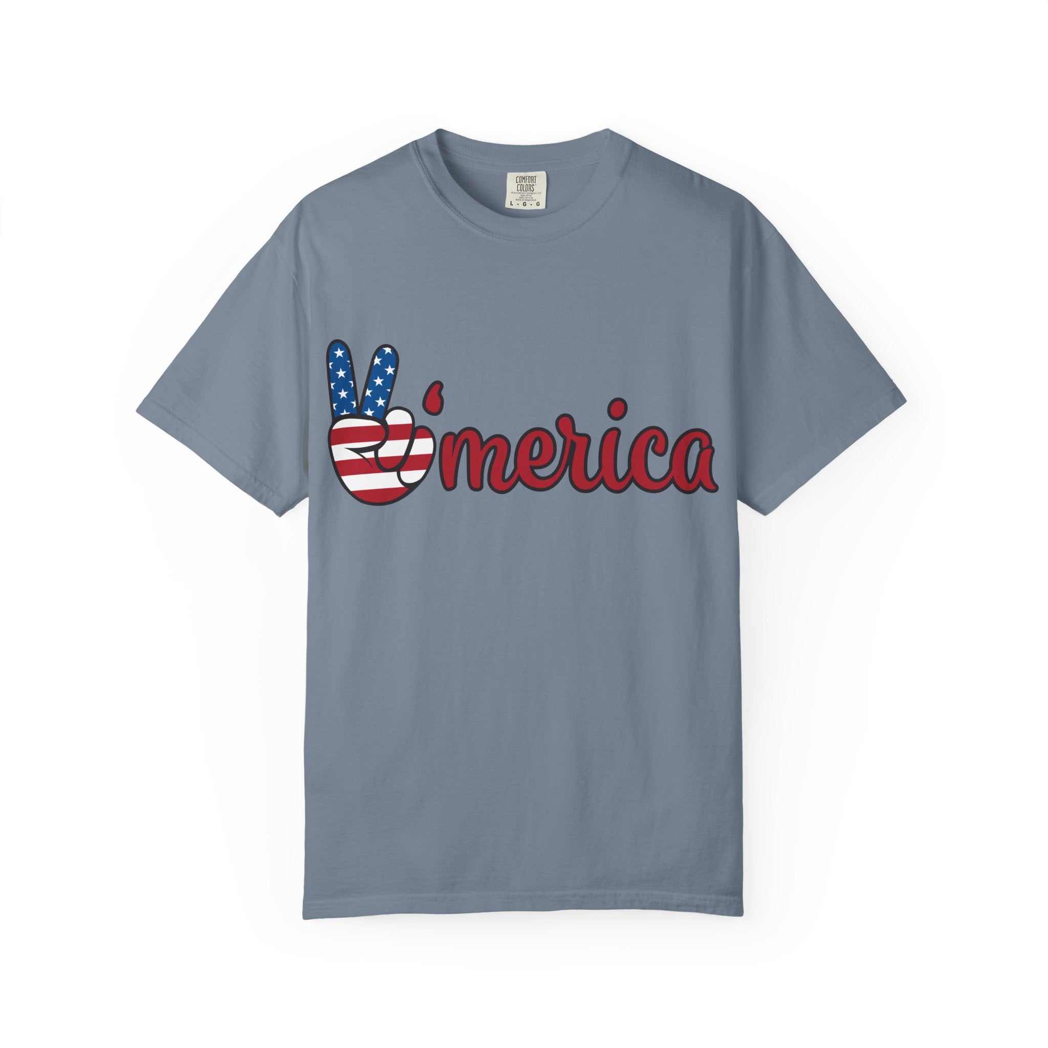 'Merica Peace Sign T-Shirt — 250th Anniversary of America Flag Tee (1776–2026)