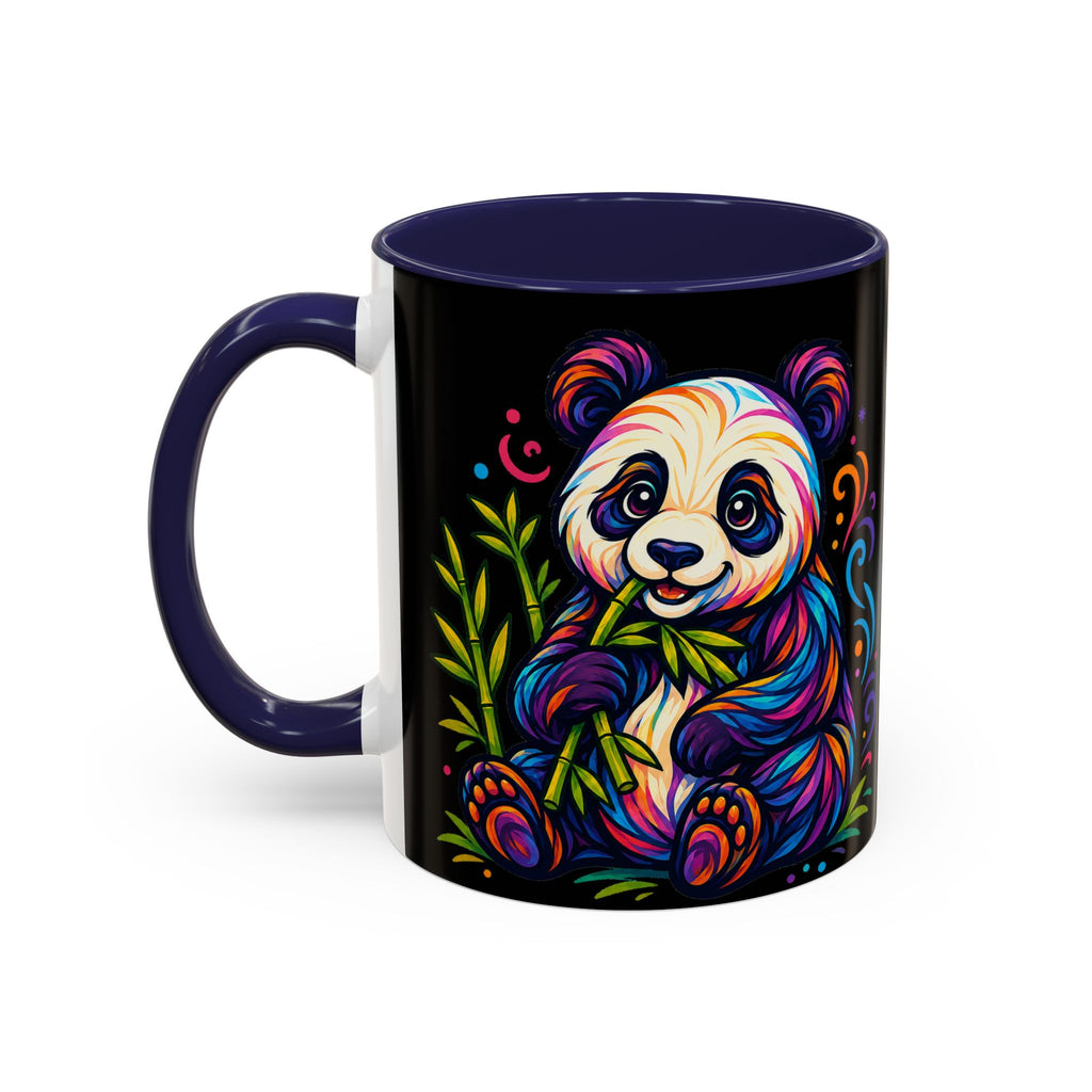 Colorful Panda Coffee Mug — Vibrant Bamboo Accent Mug (11/15oz)