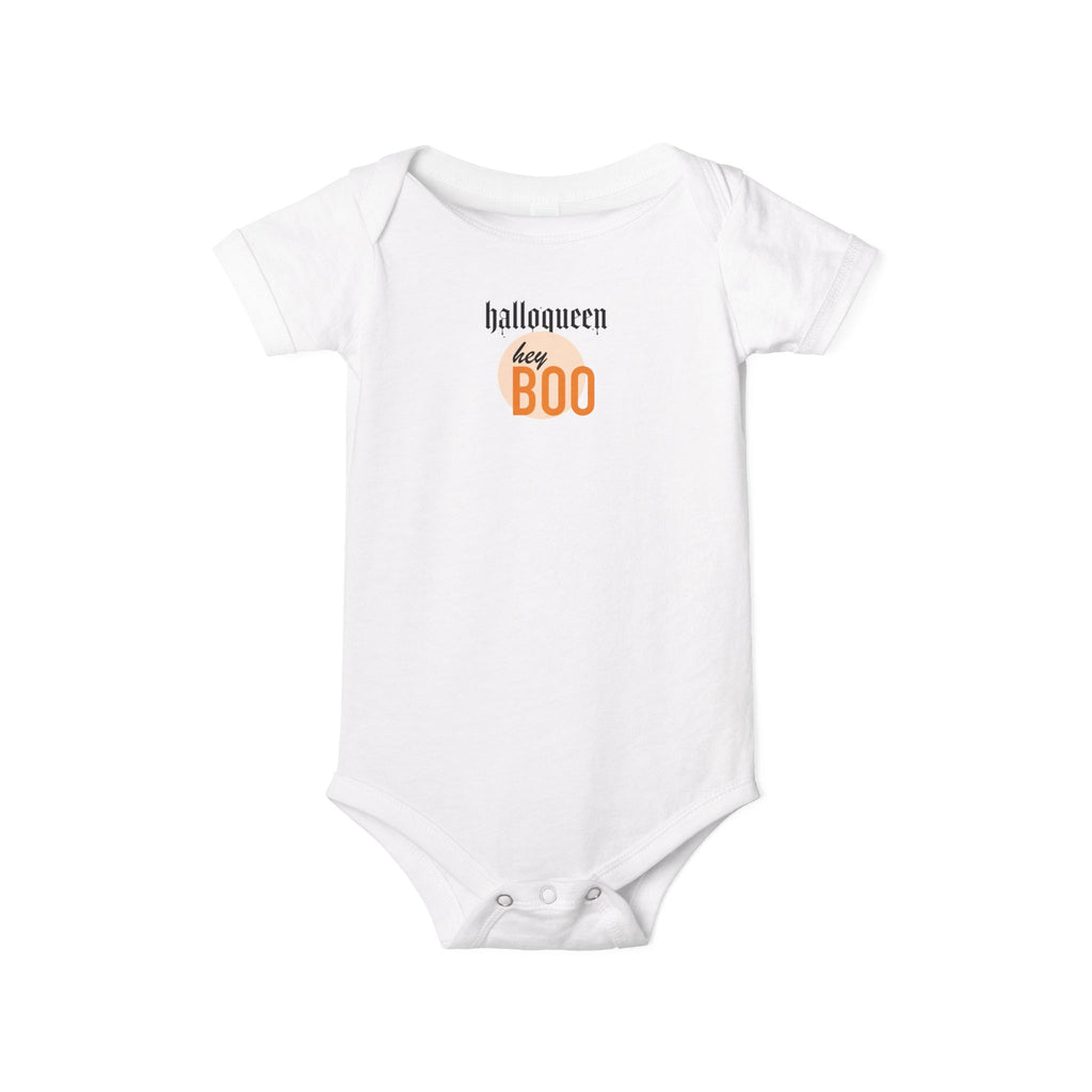 Baby Onesie "halloqueen tiny BOO" – Halloween Infant Bodysuit