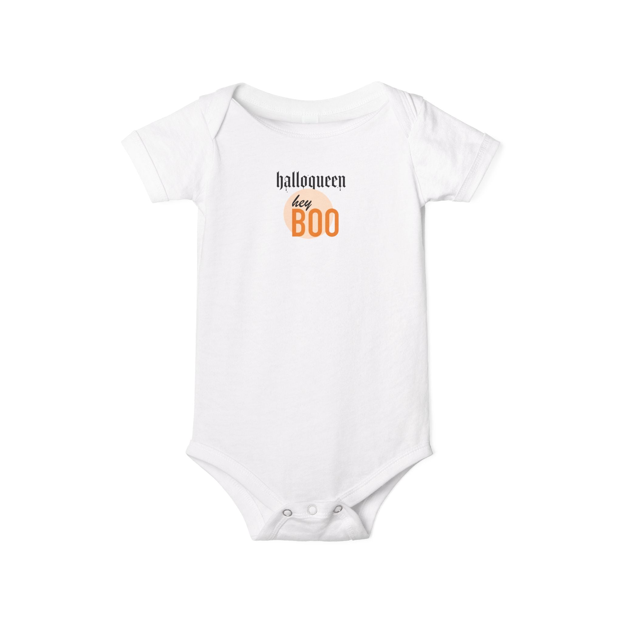 Baby Onesie "halloqueen tiny BOO" – Halloween Infant Bodysuit