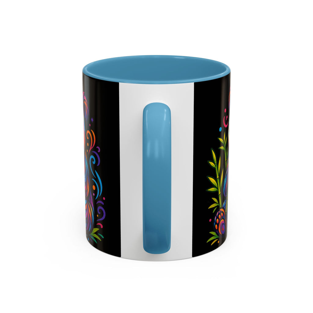 Colorful Panda Coffee Mug — Vibrant Bamboo Accent Mug (11/15oz)