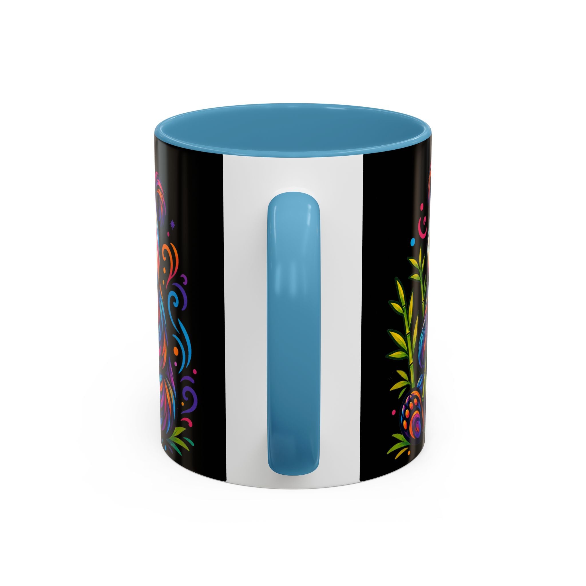 Colorful Panda Coffee Mug — Vibrant Bamboo Accent Mug (11/15oz)