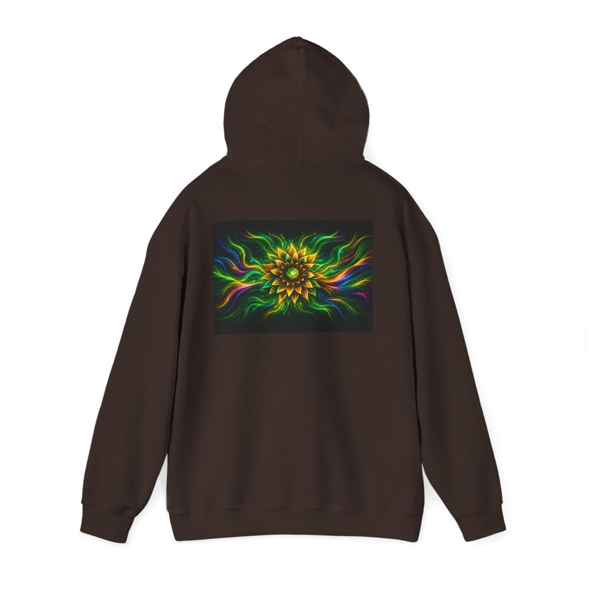 Hoodie — Vivid Mandala Flame Graphic Hooded Sweatshirt