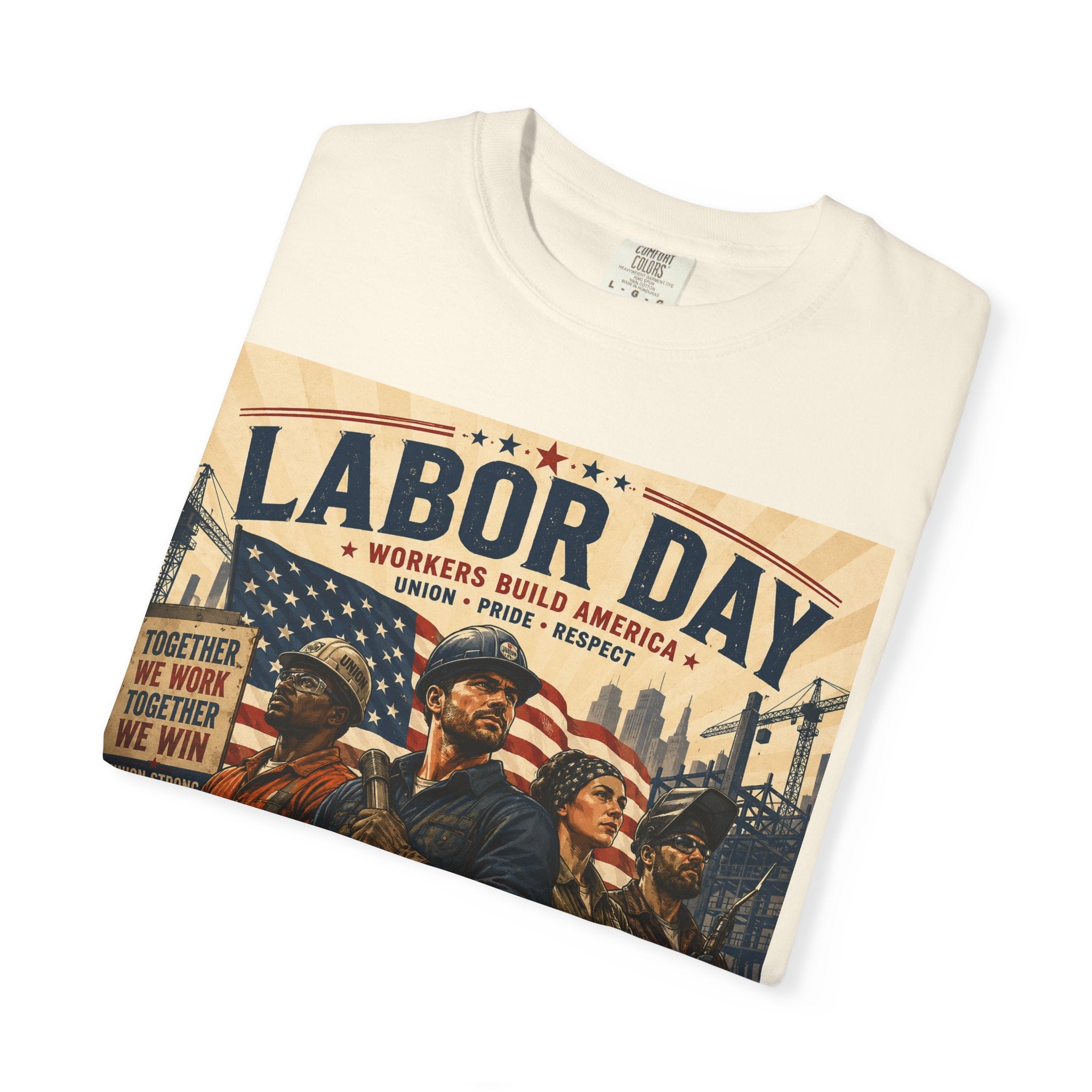 Labor Day T-Shirt — 'Thank a Union' Vintage Patriotic Tee