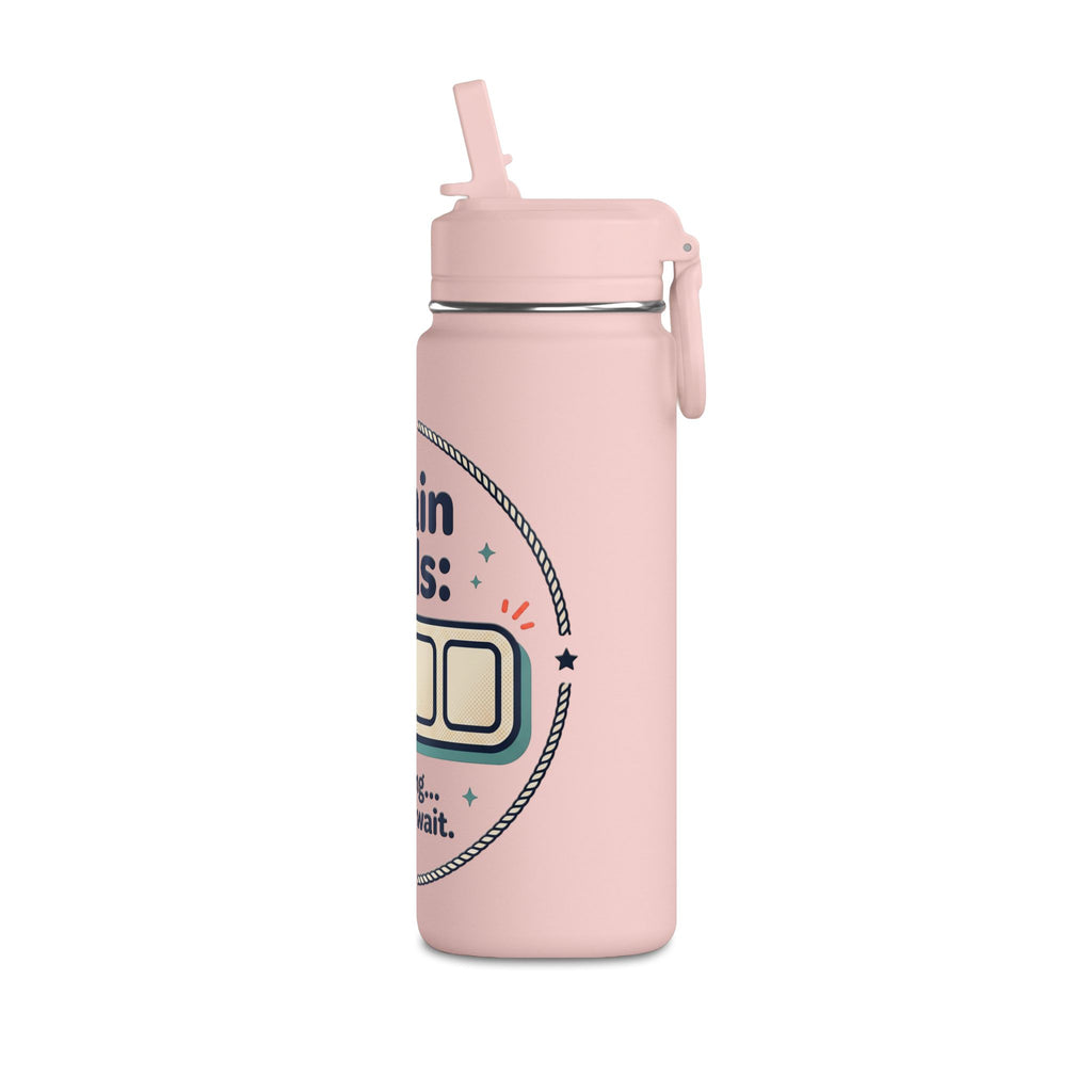 Water Bottle — "Brain Cells: loading... please wait." 20oz Funny Hydration Bottle